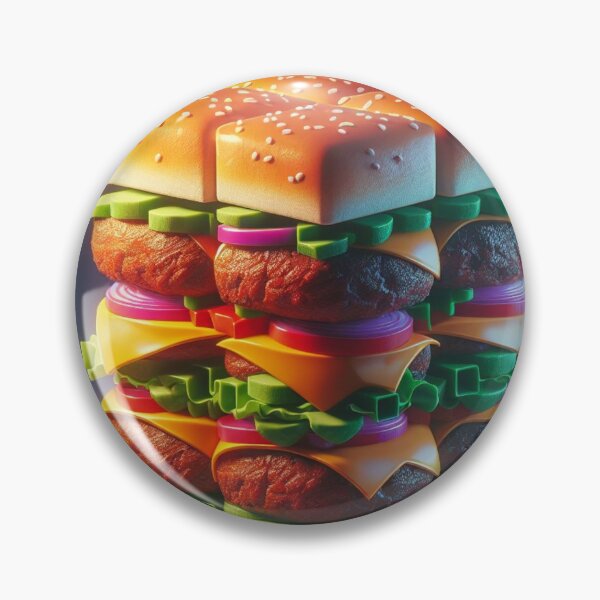 Item preview, 3D Cube Hamburger Digital Art 3 designed and sold by AIExpressive.