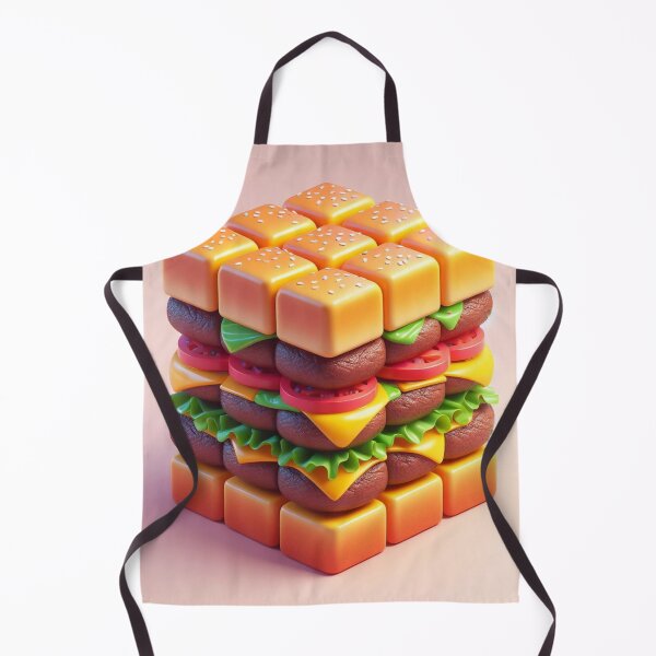 Item preview, 3D Cube Hamburger Digital Art 4 designed and sold by AIExpressive.