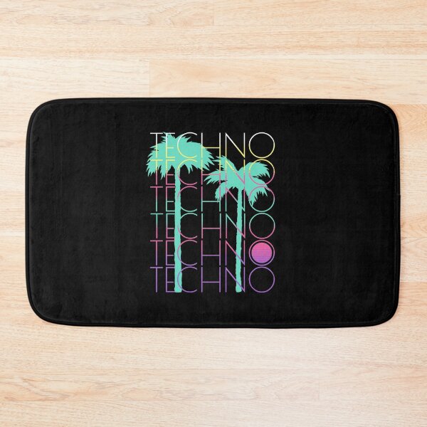 Item preview, TECHNO  - Palm Trees  (pink/blue)  designed and sold by Discothreadz.