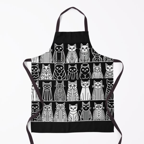 Item preview, Black & White Cat Pattern designed and sold by Tomasz C.