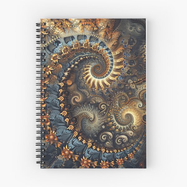 Item preview, Golden Spiral Blossom: Ornate Fractal Elegance designed and sold by midmonty.