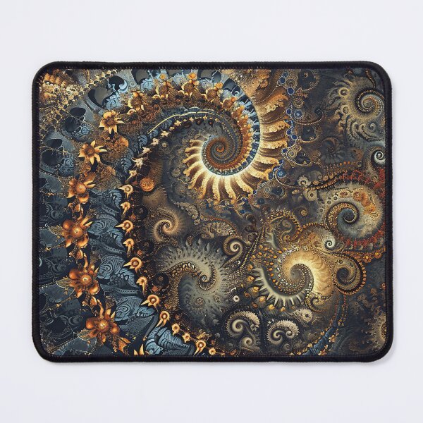 Item preview, Golden Spiral Blossom: Ornate Fractal Elegance designed and sold by midmonty.