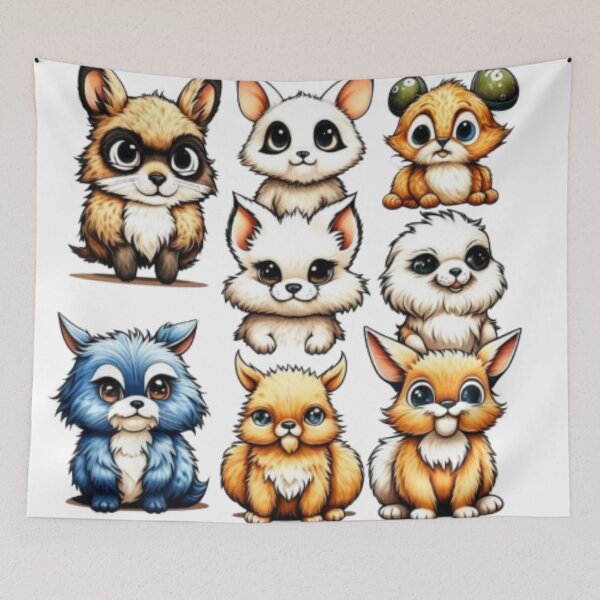 Item preview, Cute Fanatic creatures  designed and sold by ESAKA97Shop.