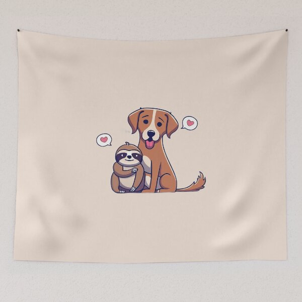 Item preview, Cute Sloth and Dog Friends for Pets Lover designed and sold by Laugh-Lines.