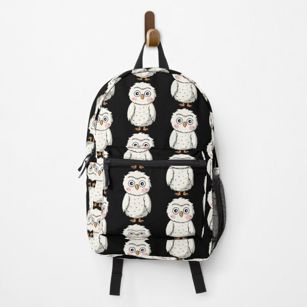 Item preview, Funny Cute White Snowy Owl Kawaii Tattoo Big Eyes Drawing Hug Me designed and sold by Cr320.