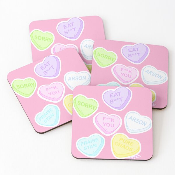 Item preview, Edgy Candy Hearts - Censored designed and sold by Frigg-The-Frog-.