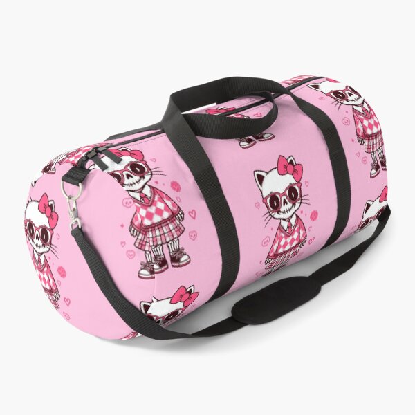 Item preview, Cat skeleton with glasses and school uniform, preppy skull, Pink skeleton of a cat designed and sold by Niktarka.