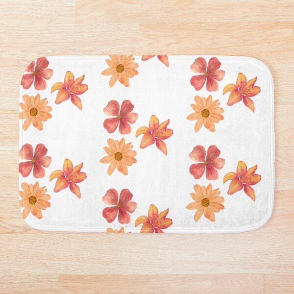 Item preview, Flores de color rojo anaranjado designed and sold by lollydesigned.