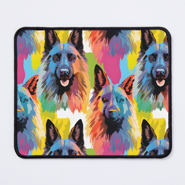 Item preview, Belgian Tervuren in Geometric camouflage pattern designed and sold by forget45studio.