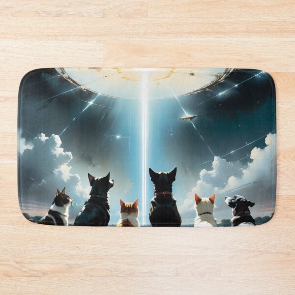 Item preview, Cats and Dogs Watching Vision on the Sky designed and sold by joejiing.