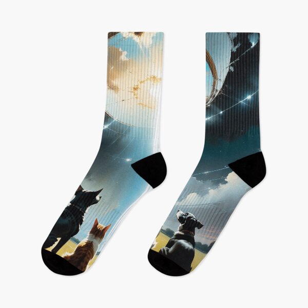 Item preview, Cats and Dogs Watching Vision on the Sky designed and sold by joejiing.