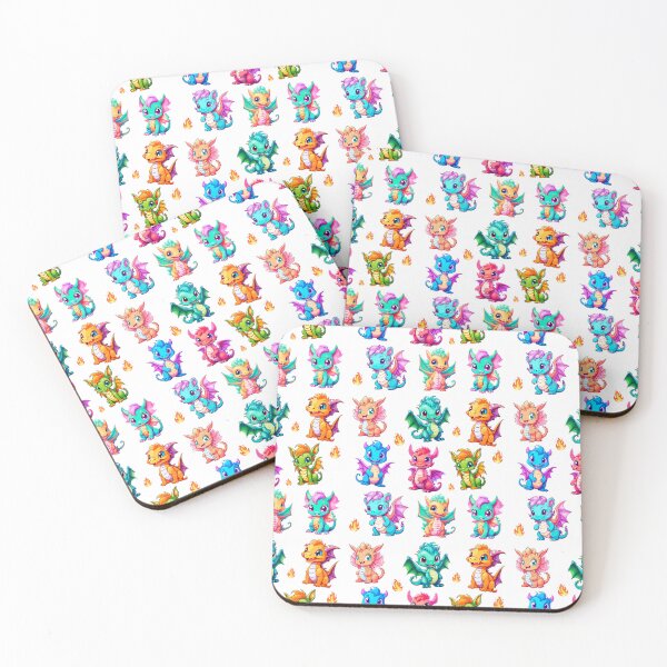 Item preview, Cute little dragons in bright colors designed and sold by Joyce63.