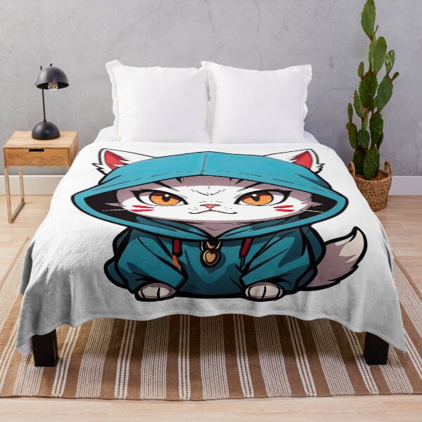 Item preview, Cat Assassin, White, Chibi, Manga, Anime, Cat Lovers Funny designed and sold by Porcupine Tees ⭐⭐⭐⭐⭐.