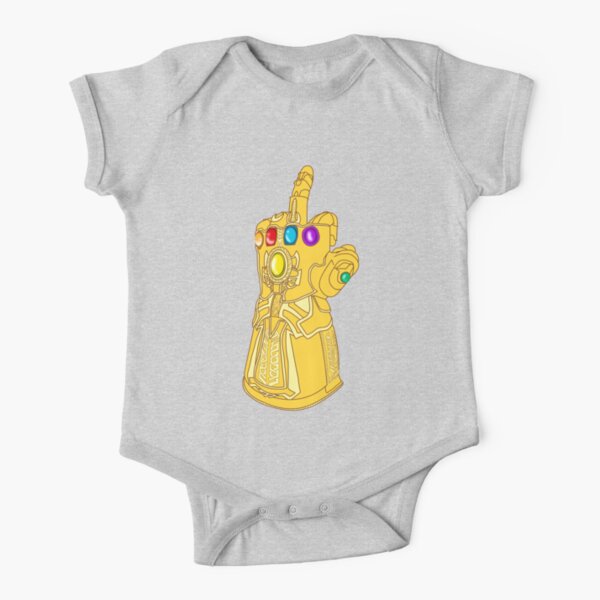 Infinity Finger Short Sleeve Baby One-Piece