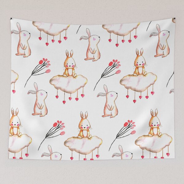 Item preview, Cute Easter Bunny Pattern designed and sold by Alexandra Lewis.