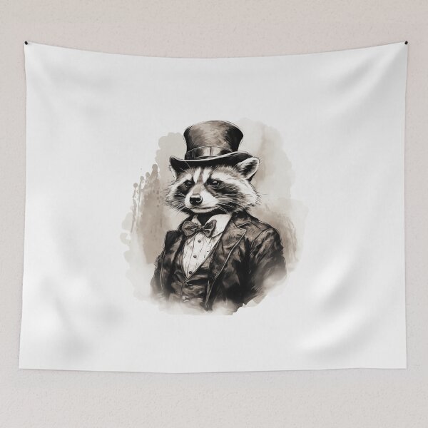Item preview, Raccoon 1900 designed and sold by GregMolter.