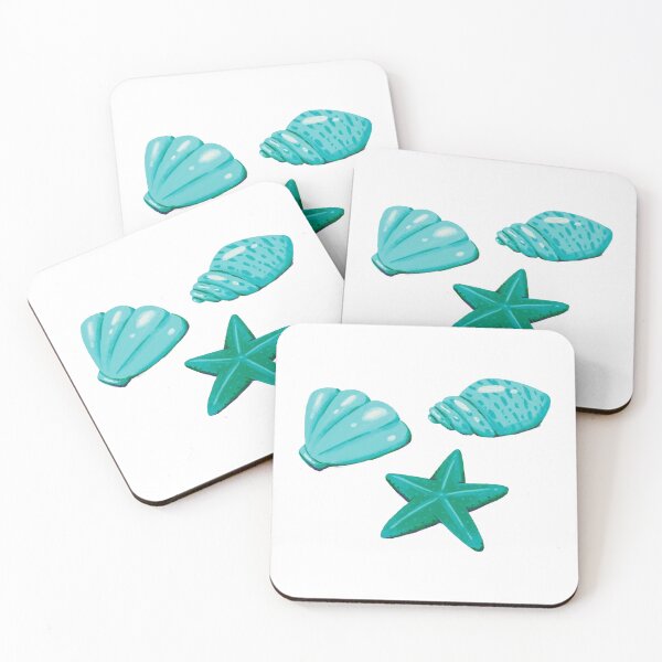 Item preview, Turquoise beach shells designed and sold by lollydesigned.