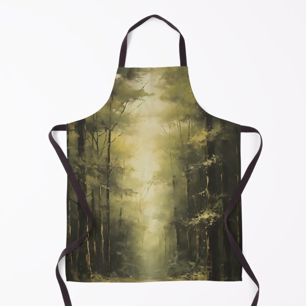 Item preview, Deep in the forest, woodland path surrounded by trees brush stroke painting designed and sold by NBSStore.