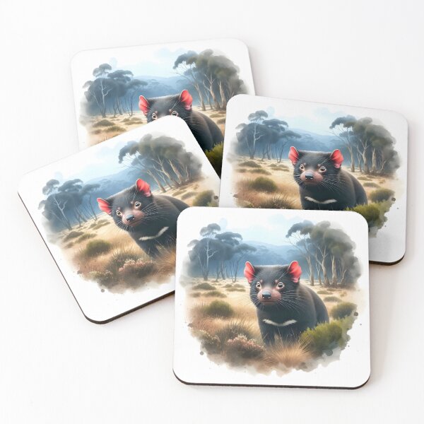 Item preview, Tasmanian devil Australia animal art designed and sold by RubisLeaf.