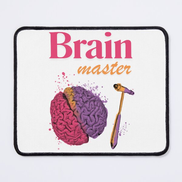 Item preview, Brain master, medical symbols for neurologist, psychiatrist and healthcare workers, vibrant watercolor designed and sold by Drawmecute.