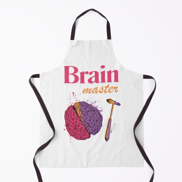 Item preview, Brain master, medical symbols for neurologist, psychiatrist and healthcare workers, vibrant watercolor designed and sold by Drawmecute.