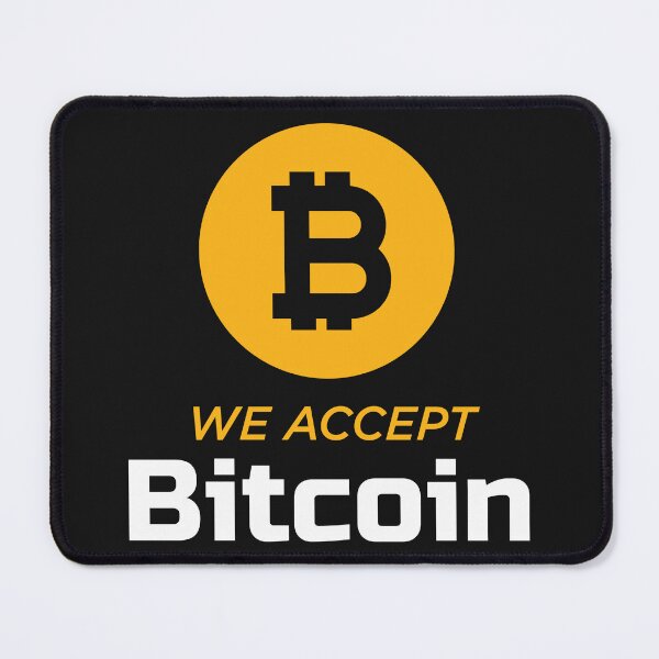 Item preview, We Accept Bitcoin designed and sold by DabGraphic.