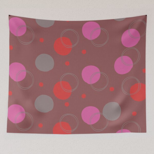 Item preview, Brown background circle pattern designed and sold by Mini-Anni.