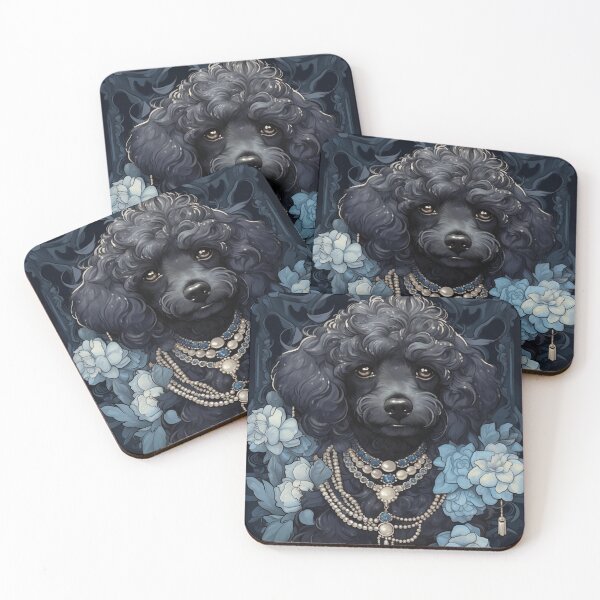 Item preview, Pearly Black Labradoodle designed and sold by Nocturne  Paws.