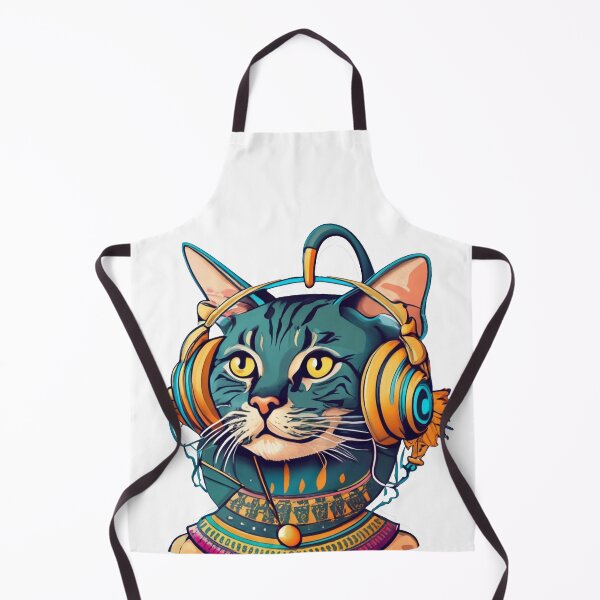 Item preview, Egyptian Cat With Headphone designed and sold by bosilvercat.