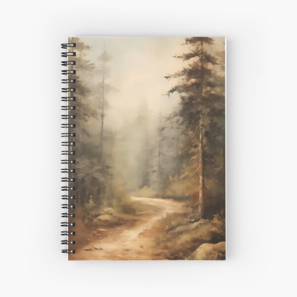 Artikel-Vorschau von Tief im Wald, Waldweg umgeben von Bäumen, Pinselstrichmalerei, designt und verkauft von NBSStore.