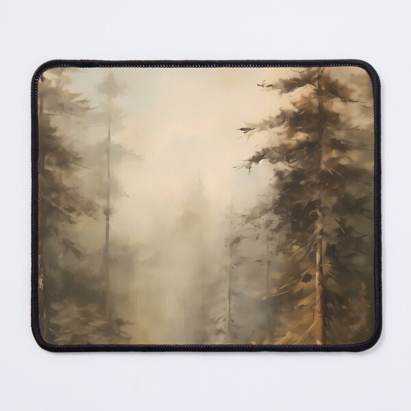 Item preview, Deep in the forest, woodland path surrounded by trees brush stroke painting designed and sold by NBSStore.