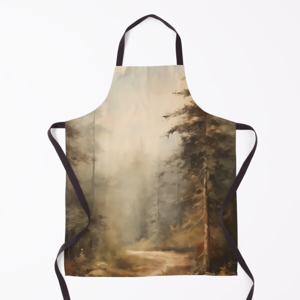 Item preview, Deep in the forest, woodland path surrounded by trees brush stroke painting designed and sold by NBSStore.
