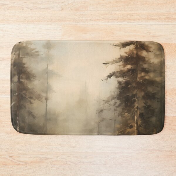 Item preview, Deep in the forest, woodland path surrounded by trees brush stroke painting designed and sold by NBSStore.