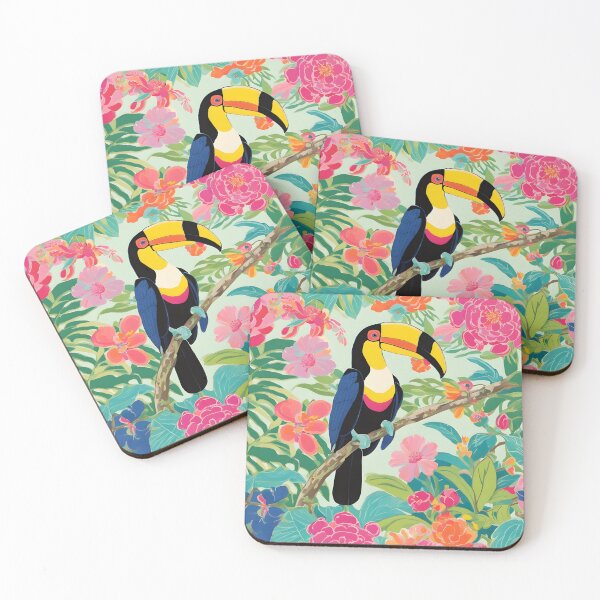 Item preview, Preppy Toucan in the rainforest designed and sold by SophieClimaArt.