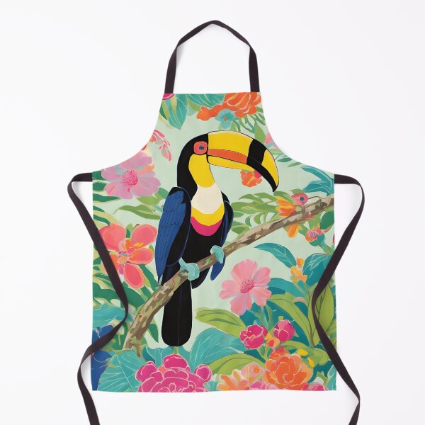 Item preview, Preppy Toucan in the rainforest designed and sold by SophieClimaArt.