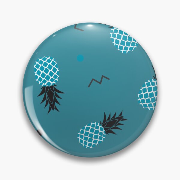Item preview, Pineapple pattern, turquoise background designed and sold by Mini-Anni.