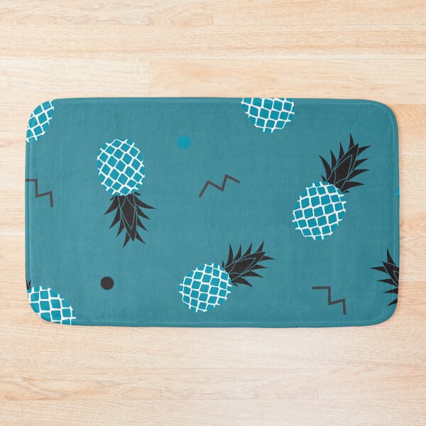 Item preview, Pineapple pattern, turquoise background designed and sold by Mini-Anni.