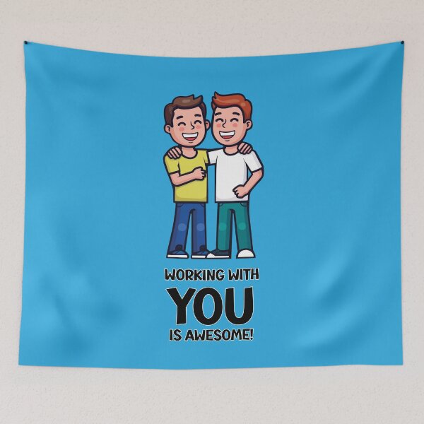 Item preview, Friends from work - two men designed and sold by HarridanCreates.