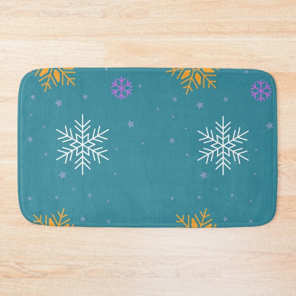 Item preview, Snow pattern, turquoise background designed and sold by Mini-Anni.