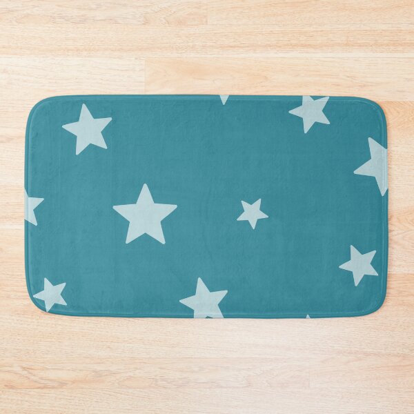 Item preview, White stars, turquoise background designed and sold by Mini-Anni.