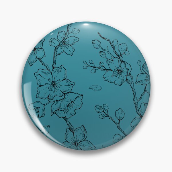 Item preview, Black orchid turquoise background designed and sold by Mini-Anni.