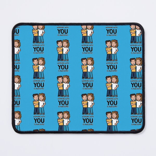 Item preview, Friends from work - man and woman designed and sold by HarridanCreates.