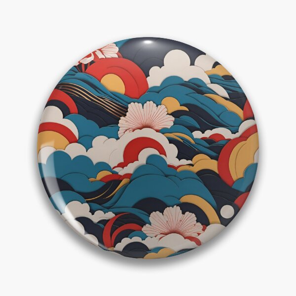 Item preview, Japanese Style Cloud / Floral Pattern  designed and sold by Seneku-Design.