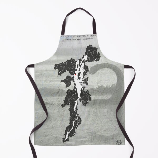 Item preview, Lake Champlain Watershed Hydrological Champy Outline designed and sold by Crypto Tography.