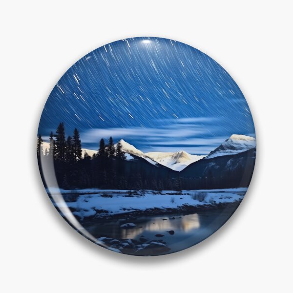 Item preview, Falling or shooting star on starry sky at night lake photography designed and sold by NBSStore.