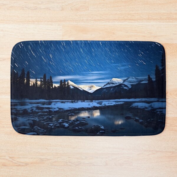 Item preview, Falling or shooting star on starry sky at night lake photography designed and sold by NBSStore.