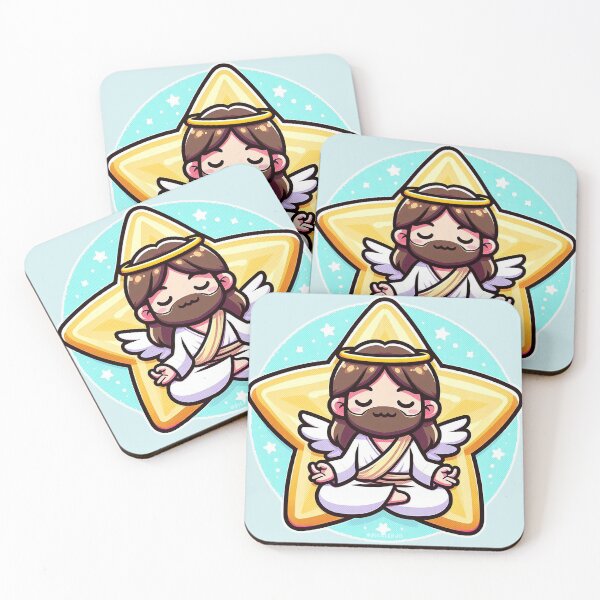 Item preview, Jesus Meditating Cartoon designed and sold by PickledjoArt.
