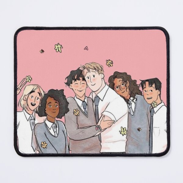 Item preview, Heartstopper cast members cartoon Pink designed and sold by JaimyE.