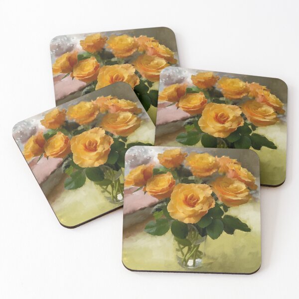 Artikelvorschau, Alte goldene Rosen entworfen und verkauft von Flowersonstuff.