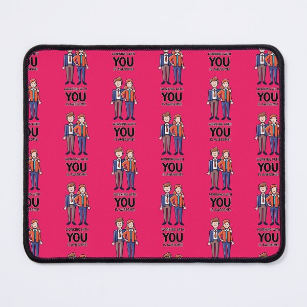 Item preview, Friends from work - man and woman designed and sold by HarridanCreates.